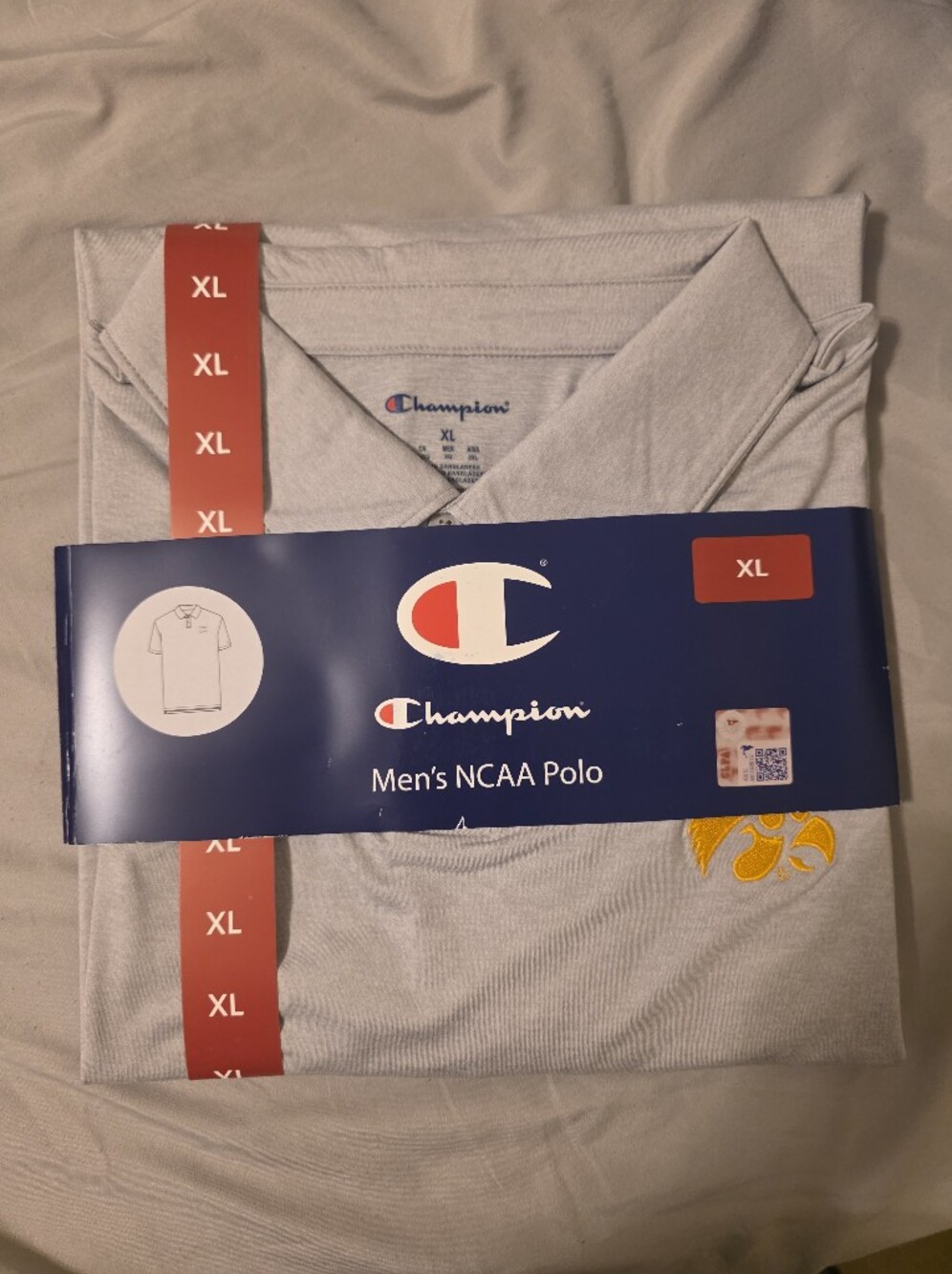 NWT Champion Iowa Hawkeyes Men's NCAA Polo Shirt